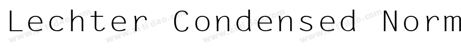 Lechter Condensed Normal字体转换